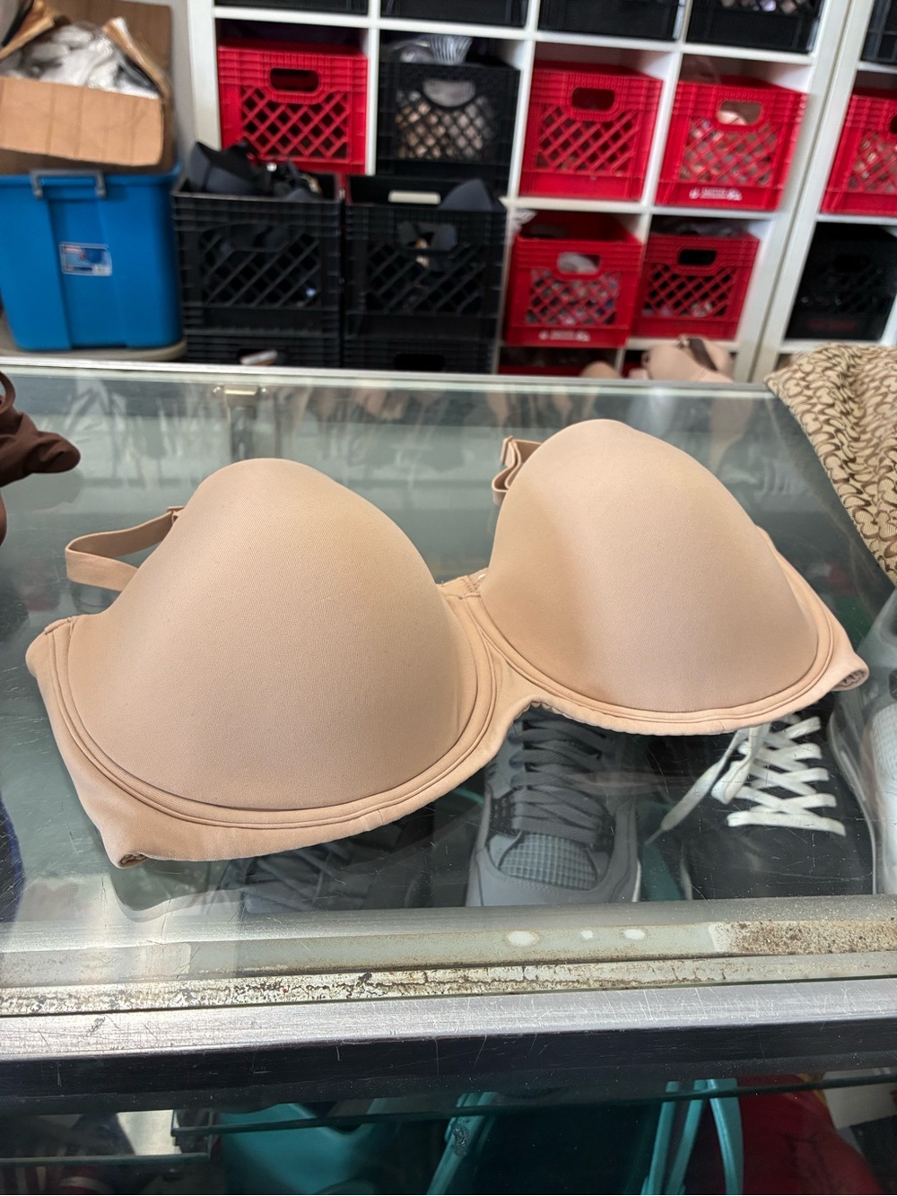 Women’s Skims Everyday Nude T-Shirt Bra with Smooth Molded Cups SZ 38D New